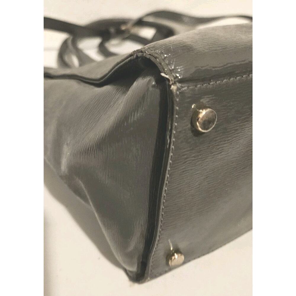 Kate Spade New York Beacon Court Jeanne Leather Gray Handbag Satchel 10x9 - Picture 12 of 15